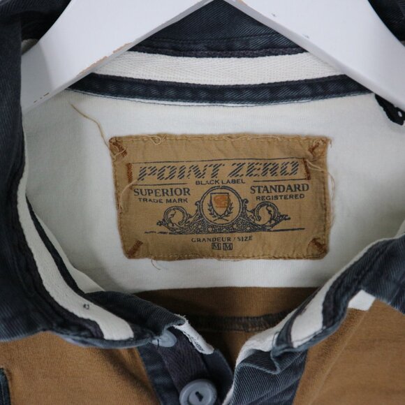 Point Zero Polo Longsleeve Rugby Shirt Medium - Picture 7 of 8